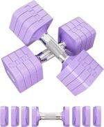 15LB 20LB 40LB 50LB Adjustable Dumbbell Set Free Weights Dumbbells Set for Women Men Hand Weights Sets Adjust Dumbbell Weight Sets for Home Gym Exercise Workout Strength Training Equipments - Image 2