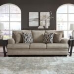 Signature Design by Ashley Stonemeade Casual Sofa with 4 Toss Pillows, Light Brown - Image 3