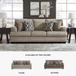 Signature Design by Ashley Stonemeade Casual Sofa with 4 Toss Pillows, Light Brown - Image 5