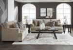 Signature Design by Ashley Stonemeade Casual Sofa with 4 Toss Pillows, Light Brown - Image 9