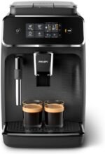 Philips 2200 Series Fully Automatic Espresso Machine, Classic Milk Frother, 2 Coffee Varieties, Intuitive Touch Display, 100% Ceramic Grinder, AquaClean Filter, Aroma Seal, Black (EP2220/14) - Image 3