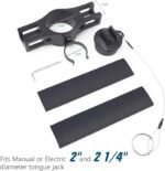 Aluminum Trailer Chain Holder,Travel Trailer Accessories with 7 Pin Trailer Plug Holder,Heavy Duty Towing Organizer Kit with 7 Way Plug Cover for Trailer RV Camper - Image 3