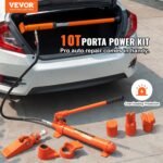 VEVOR 10 Ton Porta Power Kit, Hydraulic Ram with Pump, Car Jack with 4.6 ft/1.4 m Oil Hose, Bent Frame Repair Tool with Storage Case for Automotive, Garage, Heavy Equipment, Mechanic (22046 LBS) - Image 3