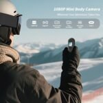 1080P Sports Action Camera, Mini Body Camera with Audio and Video Recording, Wearable Action Body Cam, Portable Recorder with Magnetic Back Clip, Camcorder for Traveling, Pet, Vlogging, Cycling - Image 3