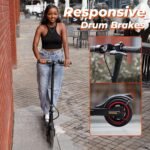 Electric Scooter, 1500W/1000W/500W Peak Powerful Motor, 28/25/18 MPH, 28/23/21 Miles, 10"/9.3"/8.5" Pneumatic Tires, UL2272 Certified, Headlight, Foldable Commuting Electric Scooter for Adults - Image 6