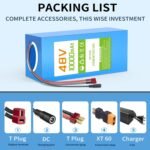48V 10Ah Lithium Ebike Battery with BMS, Compatible with 100W-800W Motors, for Electric Bikes, Scooters, ATVs, Electric Dirt Bikes - Image 4