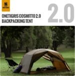 OneTigris COSMITTO 2 Person Backpacking Tent Shelter- Free Standing Lightweight Waterproof 3 Season Camping Tent for Outdoor Hiking Mountaineering - Image 3