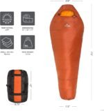 TETON Sports ALTOS, 20 Degree and 0 Degree Sleeping Bag for Adults, Lightweight Warm Mummy Sleeping Bag for Camping, Hiking, Backpacking - Image 4