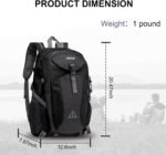 MOSISO Hiking Backpack,40L Waterproof Lightweight Backpack for Hiking Camping Outdoor Sports,Travel Daypack Men Women - Image 3