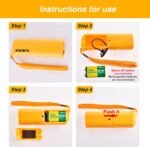 Frienda LED Ultrasonic Dog Trainer Device 3 in 1 Stop Barking Stop Bark Handheld Dog Training Device (Yellow) - Image 4