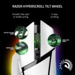 Razer Basilisk V3 Pro Customizable Wireless Gaming Mouse: Fast Optical Switches Gen-3 - HyperScroll Tilt Wheel - Chroma RGB - 11 Programmable Buttons - Focus Pro 30K Optical Sensor - White - Image 3
