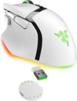 Razer Basilisk V3 Pro Customizable Wireless Gaming Mouse: Fast Optical Switches Gen-3 - HyperScroll Tilt Wheel - Chroma RGB - 11 Programmable Buttons - Focus Pro 30K Optical Sensor - White - Image 8
