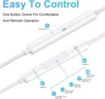 2 Pack-USB C Headphones Wired for iPhone 16/15, Type C Earphones with Microphone & Remote Noise Cancelling Earbuds for iPhone 15 Pro Max, iPad, Galaxy S23/S22/S21/S20/Ultra Note 10/20, Pixel 7/6/5/4 - Image 5