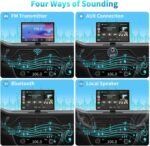 Portable Apple Carplay Screen for Car, 9" Wireless Apple Carplay & Android Auto,4K Dash Cam,1080p Backup Camera DVR,Car Audio Receivers GPS Navigation Mirror Link, Bluetooth,FM, Siri - Image 5