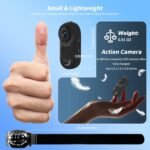 1080P Mini Body Camera,64G Wearable Action Body Cam,Thumb Size Hands Free One-Click Filming Body Worn Camera with 360°Rotatable Clip for Work, Travel, Pet Walking - Image 8