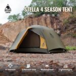 OneTigris Stella 4 Season Camping Tent Backpacking 2 Person Waterproof Lightweight Easy Setup Instant 3000mm Waterproof Rating Outdoor Hiking Tent - Image 3