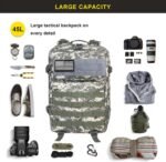 Zavothy 45L Military Tactical Backpack for Men and Women Army 3 Day Assault Pack Bag Large Rucksack with Molle System - Image 6