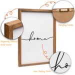 Set of 3 Framed Farmhouse Home Sweet Home Sign Above Bed Wall Decor for Bedroom Decor Wall Art Wood Signs - Image 4