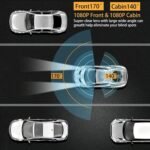 1080P Dash Camera Front and Inside,Dashcams for Cars with IR Night Vision Loop Recording G-Sensor 24Hr Parking (1080 P Front and Inside) - Image 3