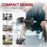 Yaheetech Adjustable Dumbbells Weight Set Dumbbell Weights Exercise & Fitness Equipment w/ 4 Spinlock Collars for Women & Men Home Gym Strength Training - Image 9