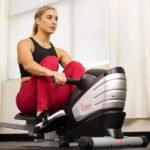 Sunny Health & Fitness Rowing Machine for Low Impact Full Body Workouts Home Training, Flip-able Equipment for EZ-Storage, Optional Magnetic or Air Resistance w/Free SunnyFit App Connection - Image 7