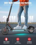 Electric Scooter for Adults, Peak 500W/650W Motor, 19/21 MPH Max Speed, 21/23 Miles Range, 36V Battery, 8.5" Solid Tires, App Control, Lightweight, Foldable Electric Scooter for Commuting, UL2272 - Image 4
