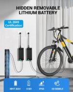 Electric Bike for Adults,26" E-Bike with 700W Peak Motor 21-Speed,Up to 50 Miles Removable Battery,Front Fork Suspension Dual Disc Brakes,Ebikes for Adults Commute Mountain All Terrain - Image 3