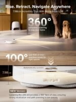 roborock Qrevo CurvX Robot Vacuum and Mop, 22,000Pa Suction, 3.14’’ Ultra Slim, Dual Anti-Tangle System, Reactive AI Obstacle Recognition, AdaptiLift Chassis, Auto Hot Water Mop Washing & Drying - Image 4