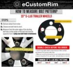eCustomrim 2-Pack Trailer Tire Rim ST205/75D15 15 in. Load Range C 5 Lug Black Spoke Wheel - 2 Year Warranty w/Free Roadside - Image 4