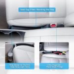 Car Seat Gap Filler Set of 2, Soft Foam Multifunctional Seat Side Gap Filler with Organizer & Hook Function, 3in1 Gap Stopper Universal Fit Car SUV Truck Fill The Gap Between Seat & Console - Image 5