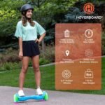 Hoverboard with Music Speaker, 6.5" LED Wheels Lights Self Balancing Scooter, Max 5/6 Miles Range & 6.2mph Powered by Dual 200W/250W Motor, UL2272 Certified, Hover Board Present for Kids - Image 3