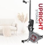 Sunny Health & Fitness Rower w/Long Slide Rail, Cardio Rowing Equipment for Home Gym Training w/LCD Monitor & Device Holder, Optional Free SunnyFit App Bluetooth Connection - Image 8