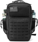QT&QY 25L/45L Military Tactical Backpack For Men Molle Daypack 3 Day Bug Out Bag Hiking Rucksack With Bottle Holder - Image 3