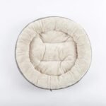 Love's cabin Round Donut Cat and Dog Cushion Bed, 20in Bed for Cats or Small Dogs, Anti-Slip & Water-Resistant Bottom, Super Soft Durable Fabric Pet Beds, Washable Luxury Cat & Dog Bed Gray - Image 4