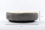 Love's cabin Round Donut Cat and Dog Cushion Bed, 20in Bed for Cats or Small Dogs, Anti-Slip & Water-Resistant Bottom, Super Soft Durable Fabric Pet Beds, Washable Luxury Cat & Dog Bed Gray - Image 7