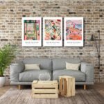 Wieco Art Canvas Wall Art 3 Piece Henri Mattise Art Abstract Colorful Matisse Posters Canvas Prints for Wall and Home Office Decorations - Image 3