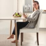 DUMOS Dining Chairs Set of 4, Moden Kitchen Table Chairs with Wooden Legs and Padded Seat for Dining Room/Kitchen/Living Room/Restaurant, Beige - Image 3