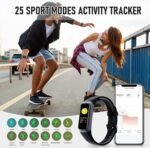 Fitness Tracker, Blood Pressure Watch with 24/7 Heart Rate, 1.10" Step Counter Pedometer Calories Sleep Trackers, Activity Fitness Watch for Women Men - Image 6