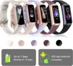 Fitness Tracker, Blood Pressure Watch with 24/7 Heart Rate, 1.10" Step Counter Pedometer Calories Sleep Trackers, Activity Fitness Watch for Women Men - Image 8