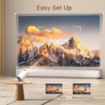 [Built-in Apps & 2025 Upgraded] Mini Projector with Wi-Fi 6 & Bluetooth 5.4, 1080P 4K Support Full HD, Auto Keystone 360° Portable Home Cinema Smart Projector for iOS/Android OptiBarrel 500 - Image 4