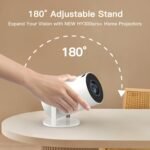 [Built-in Apps & 2025 Upgraded] Mini Projector with Wi-Fi 6 & Bluetooth 5.4, 1080P 4K Support Full HD, Auto Keystone 360° Portable Home Cinema Smart Projector for iOS/Android OptiBarrel 500 - Image 5