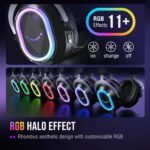 FIFINE Wired USB Gaming Headset: 7.1 Surround Sound - Vibrant Customizable RGB - Game/Chat Balance, Gamer Headphone with Noise Canceling Mic for PC, PS5/PS4, Laptop, Mac - AmpliGame H13BP - Image 5