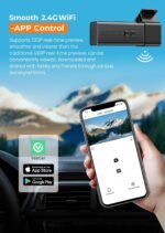 Dash Cam, 2.5K WiFi Dash Camera for Cars, E-YEEGER Mini Dashcam with App, Front Car Camera, G-Sensor, Loop Recording, Night Vision, 24H Parking Mode, 32G SD Card Included, Support 256GB Max - Image 4