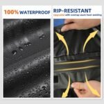 Car Rooftop Cargo Carrier Bag 20 Cubic Feet, 100% Waterproof Roof Bag Top Luggage Carrier for Any Vehicles with/Without Rack Cross Bar, Includes Anti-Slip Mat +4 Door Hooks +Storage Bag +Lock - Image 3