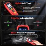 Autel PowerScan Automotive Circuit Tester, Power Circuit Probe Tool, 12-24V Electrical Short Open Breaker Circuit Finder, AC/DC Current Resistance, Duty Cycle, & 20FT Extension Cord, for 99% Cars - Image 7