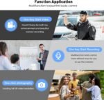 Body Camera with Audio and Video Recording 1080P FHD Mini Police Wearable Body Worn Cam Portable Small Personal Camcorder Sport Action Outdoor Video Recorder (128GB) - Image 5