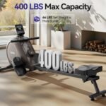 Niceday Magnetic Rowing Machine, Quiet Rowing Machines for Home with 350lb Weight Capacity, 16 Levels Adjustable Resistance, Foldable Rower with Tablet Holder, Bluetooth&App Compatible - Image 5