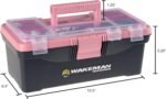 55-Piece Fishing Tackle Set - Tackle Box Includes Sinkers, Hooks, Lures, Bobbers, Swivels, Fishing Line, and More - Fishing Gear by Wakeman (Pink) - Image 3
