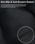 Dog Bed for Crate Washable Dog Beds Large Sized Plush Kennel Pad Pet Sleeping Mat with Anti-Slip Bottom, 35x22 Inch, Grey - Image 4
