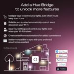 Philips Hue Smart LED A19 Bulb, Warm White Light 2700K, E26 Base, 10.5W, 1100 Lumens, Dimmable, Works with Alexa, Google Assistant, and Apple Home, 2 Pack - Image 6